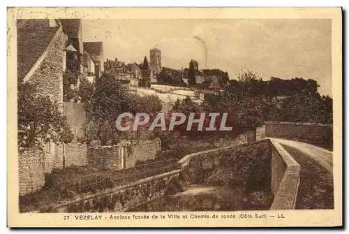 Ansichtskarte AK Vezelay Anciens Fosses de la Ville et Chemin de ronde