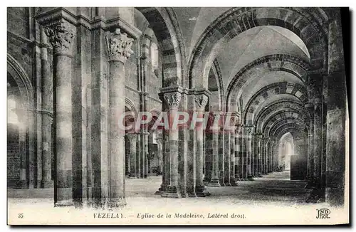 Ansichtskarte AK Vezelay Eglise de la Madeleine Lateral Drot