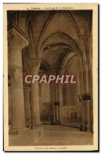 Cartes postales Vezelay Pourtour du Choeur a l'abside Basilique de la Madeleine