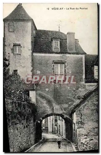 Cartes postales Vezelay Rue du Pontot