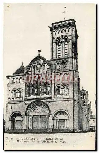 Cartes postales Vezelay Basilique de la Madeleine