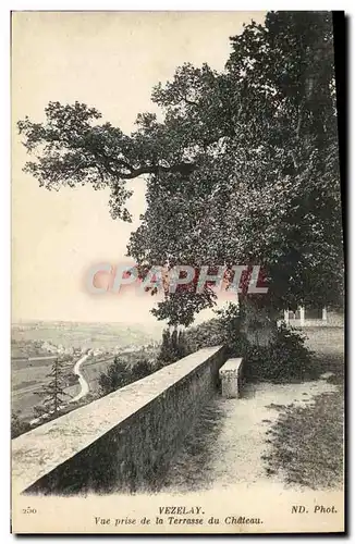 Ansichtskarte AK Vezelay Vue Prise de la Terrasse du Chateau