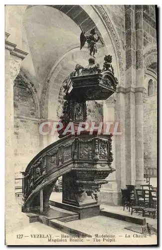 Ansichtskarte AK Vezelay Basilique de la Madeleine la chaire