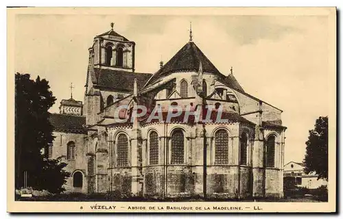 Cartes postales Vezelay Abside De La Basilique De La Madeleine