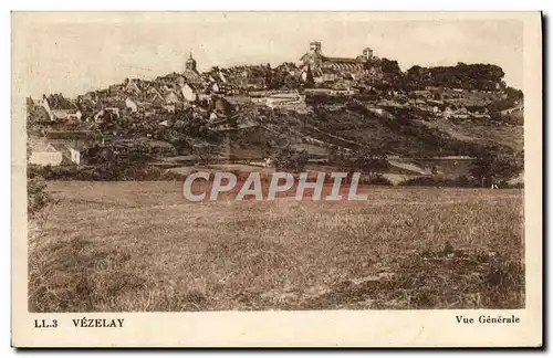 Cartes postales Vezelay Vue Generale