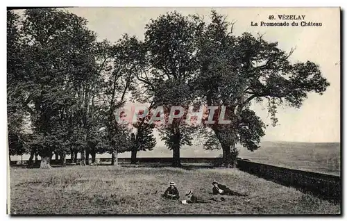 Ansichtskarte AK Vezelay La Promenade du Chateau