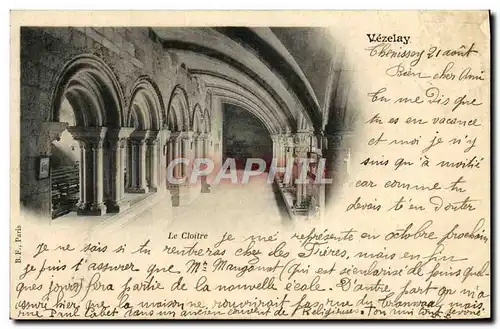 Cartes postales Vezelay Le cloitre