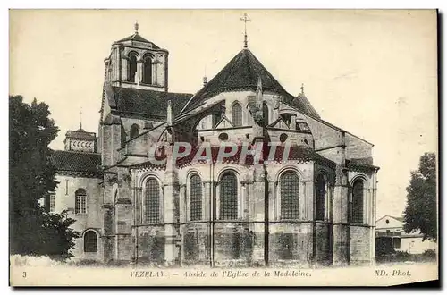 Cartes postales Vezelay Abside de L'Eglise de la Madeleine