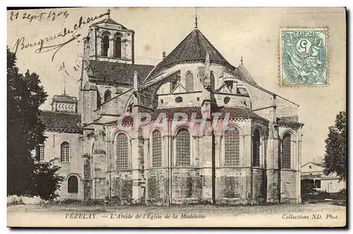 Cartes postales Vezelay L'Abside de L'Eglise de la Madeleine