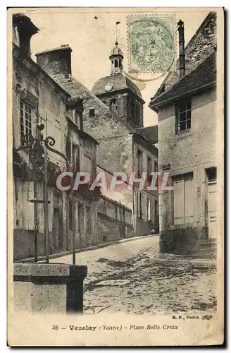 Cartes postales Vezelay Place Belle Croix