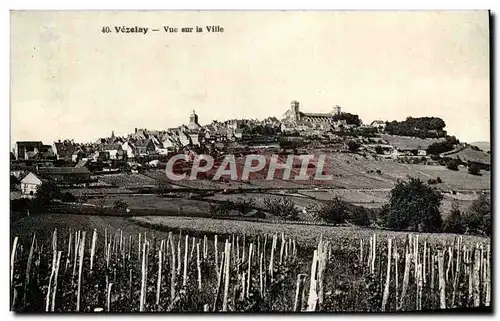 Cartes postales Vezelay Vue Sur la Ville