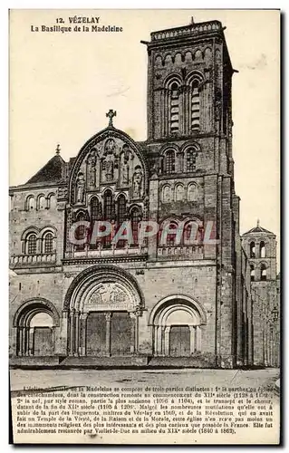 Cartes postales Vezelay La Basilique de la Madeleine