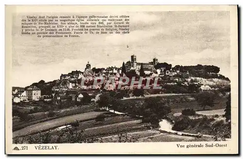 Cartes postales Vezelay Vue generale