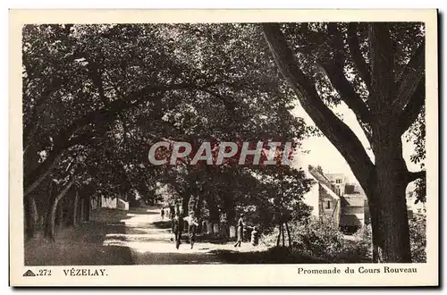 Cartes postales Vezelay Promenade du Cours Rouveau