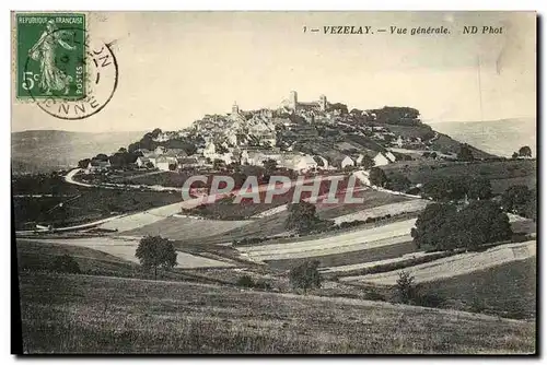 Cartes postales Vezelay Vue Generale