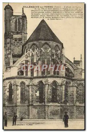 Cartes postales Villeneuve Sur Yonne L&#39Abside de L&#39Eglise