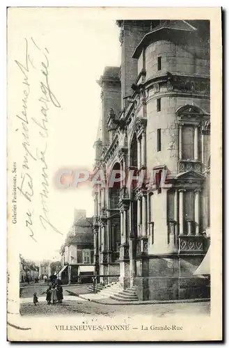 Cartes postales Villeneuve Sur Yonne La Grande Rue