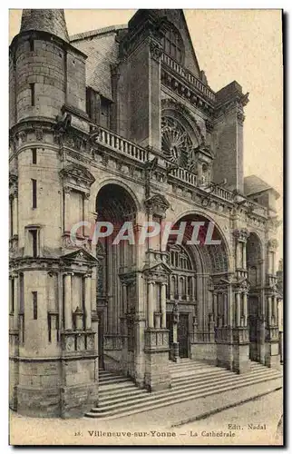 Cartes postales Villeneuve Sur Yonne La Cathedrale