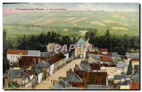 Cartes postales Villeneuve Sur Yonne Vue Panoramique