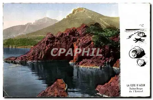 Cartes postales moderne La Cote d'Azur Rochers Rouges De l'Esterel