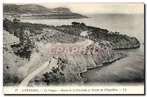 Cartes postales L'Esterel Le Trayas Route De La Corniche Et Pointe De l'Esquillon