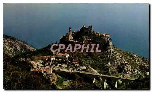 Cartes postales moderne La Cote d&#39Azur Eze Village Vu De La Grande Corniche