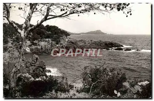 Moderne Karte Cote d&#39Azur Boulouris Calanques De Santa Lucia Le Dramont