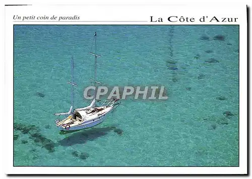 Cartes postales moderne Un Petit Coin De Paradis La Cote d'Azur bateau