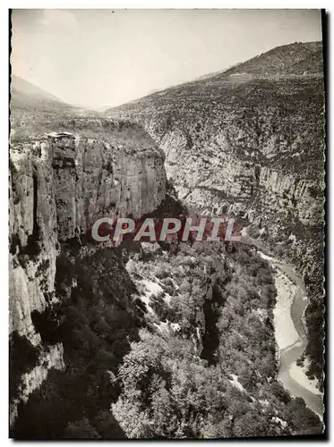 Moderne Karte Gorges Du Verdon Rive Gauche Falaise Des Cavalies Et restaurant du Grand Canion