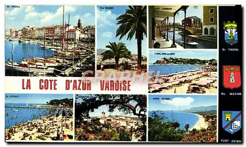 Cartes postales moderne La Cote d'Azur Varoise St tropez Port Grimaud St Aygulf Ramatuelle
