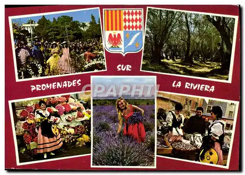 Cartes postales moderne Promenades Sur La Riviera Folklore