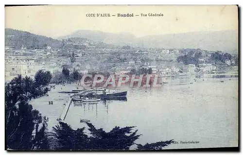 Cartes postales Cote d&#39Azur Bandol Vue Generale Bateau