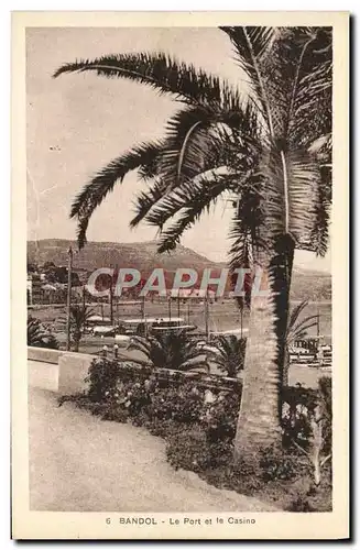 Cartes postales Bandol Le Port Et Le Casino Bateaux