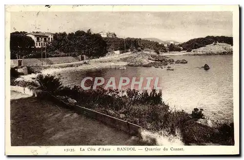 Cartes postales La Cote d'Azur Bandol Quartier Du Cannet