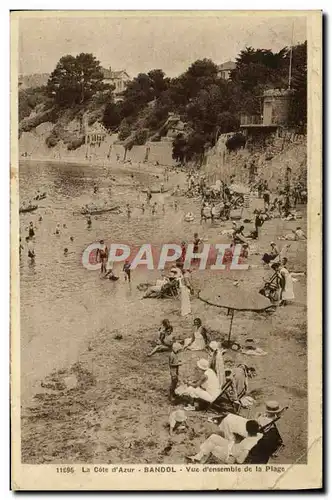 Cartes postales La Cote d&#39Azur Bandol Vue D&#39Ensemble De La Plage