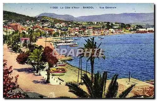 Cartes postales La Cote d&#39Azur Bandol Vue Generale