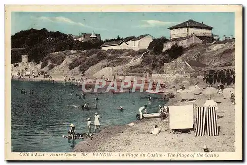 Cartes postales Cote d'Azur Azure Coust Bandol La Plage Du Casino