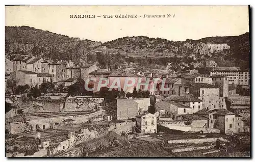 Cartes postales Barjols Vue Generale Panorama