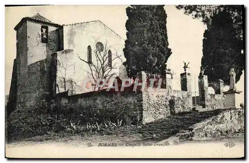 Cartes postales Bormes Chapelle Saint Francois