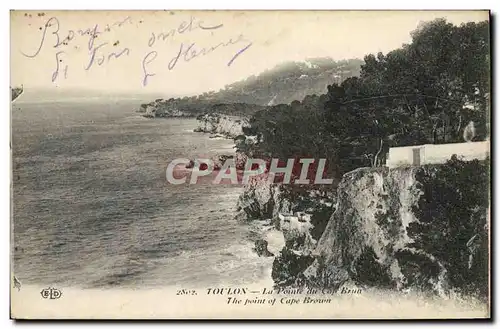 Ansichtskarte AK Toulon La Pointe Du Cap Brun