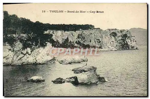 Cartes postales Toulon Bord De Mer Cap Brun