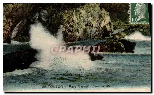 Cartes postales Toulon Anse Magaud Coup De Mer