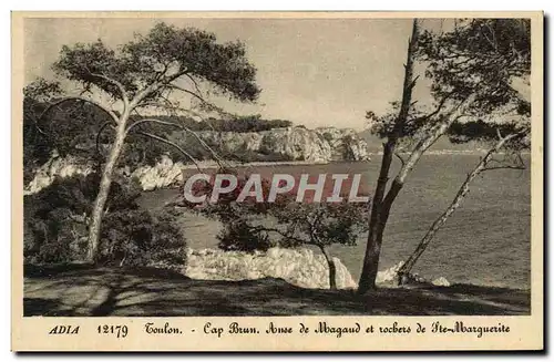 Cartes postales Toulon Cap Brun Anse De Magaud Et rochers De Ste Marguerite