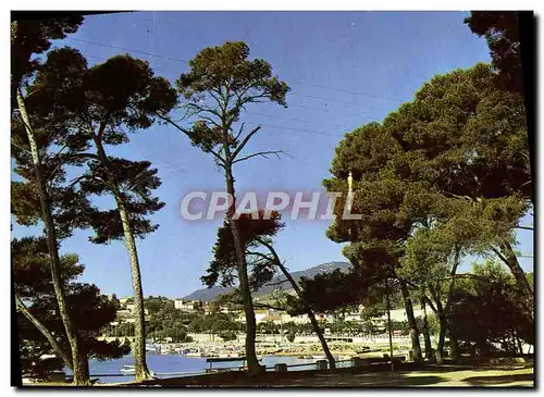 Moderne Karte Lumiere Et Beaute De La Cote D&#39Azur Carqueiranne Les Pins Penches Le Port Des Salettes