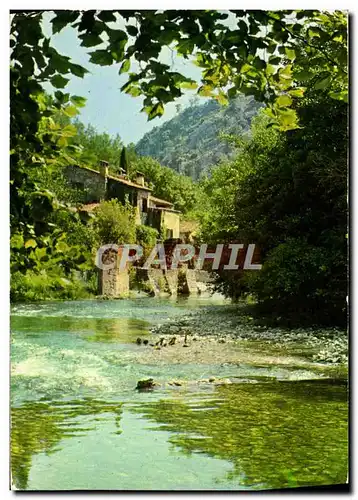 Moderne Karte L&#39Arriere Pays Mediterraneen Pittoresque Vieux Moulin Provencal Sur Le Loup