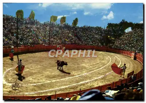 Moderne Karte La Cote d&#39Azur Corrida Dans Les Arenes De Frejus Corrida Taureau