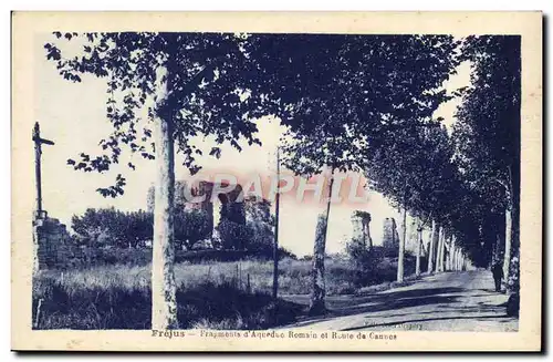 Cartes postales Frejus Fragments d&#39aqueduc et route de Cannes