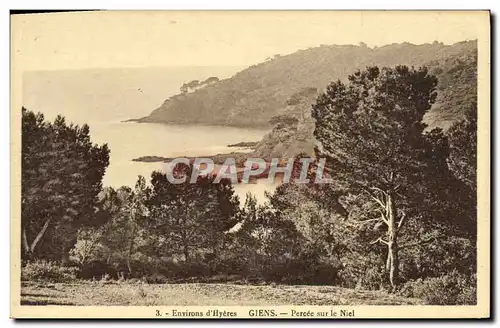 Cartes postales Environs d'Hyeres Giens Percee sur le Niel