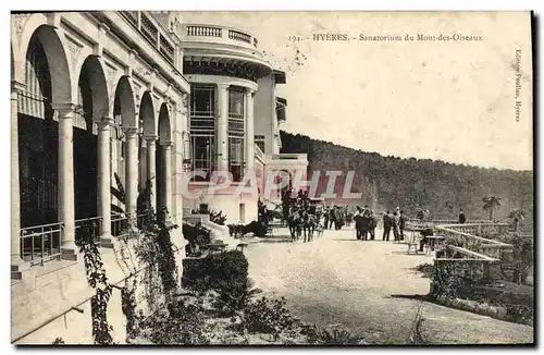 Cartes postales Hyeres Sanatorium du Mont des Oiseaux Caleche (animee)