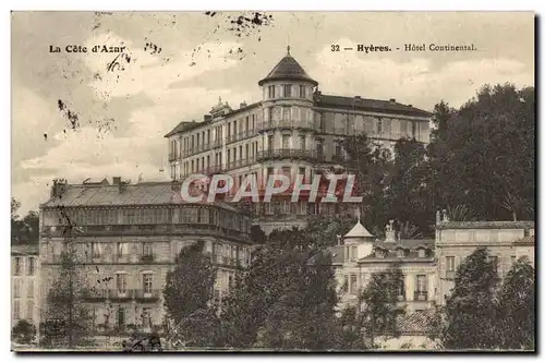 Cartes postales Hyeres Hotel Continental